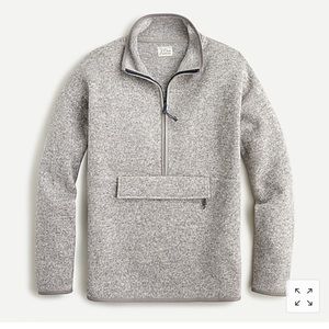 J Crew Polartec Sherpa Fleece Pocket Pullover